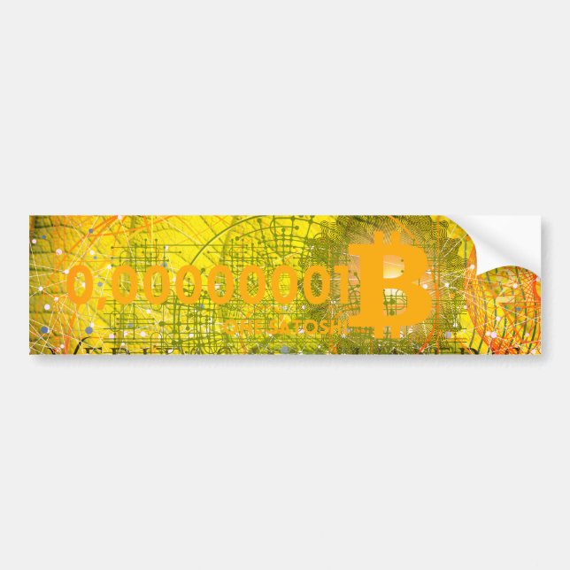Adesivo Para Carro One Satoshi (Frente)
