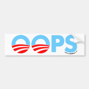 Adesivo Para Carro Oops erro de Obama