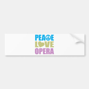 Adesivo Para Carro Ópera do amor da paz