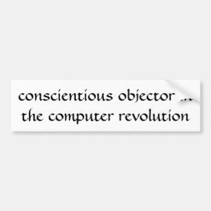 Adesivo Para Carro Opositor consciencioso na revolução de computado