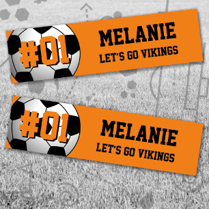 Adesivo Para Carro Orange Black Soccer Team