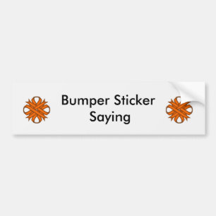 Adesivo Para Carro Orange Clover Ribbon por Kenneth Yoncich