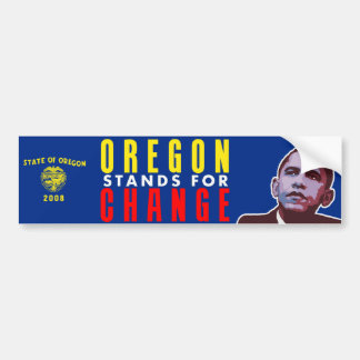 Adesivo Para Carro Oregon representa a mudança - autocolante no vidro