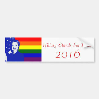 Adesivo Para Carro Orgulho 2016 de Hillary Clinton