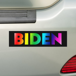 Adesivo Para Carro Orgulho "Biden" lgbtq lgbt arco-íris preto