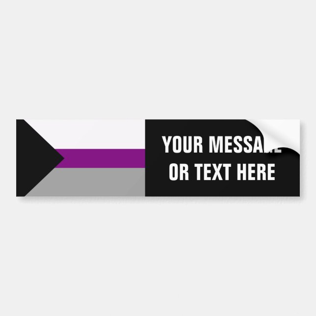 Adesivo Para Carro Orgulho de Demisexual (Frente)