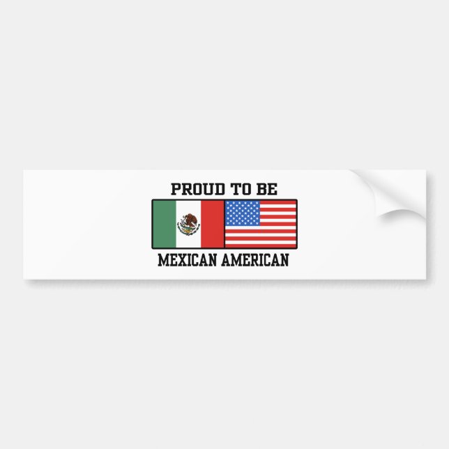 Adesivo Para Carro Orgulho do Americano Mexicano (Frente)