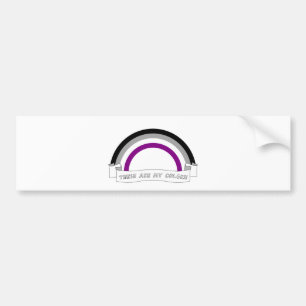 Adesivo Para Carro Orgulho do arco-íris do Asexuality