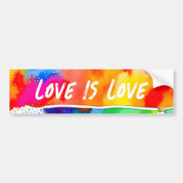 Adesivo Para Carro Orgulho gay Rainbow Love Is Love