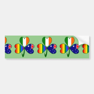 Adesivo Para Carro Orgulho gay-Shamrock australiano