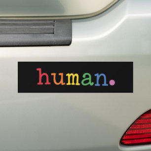 Adesivo Para Carro Orgulho Humano LGBT Arco-íris Igualdade LGBTQ