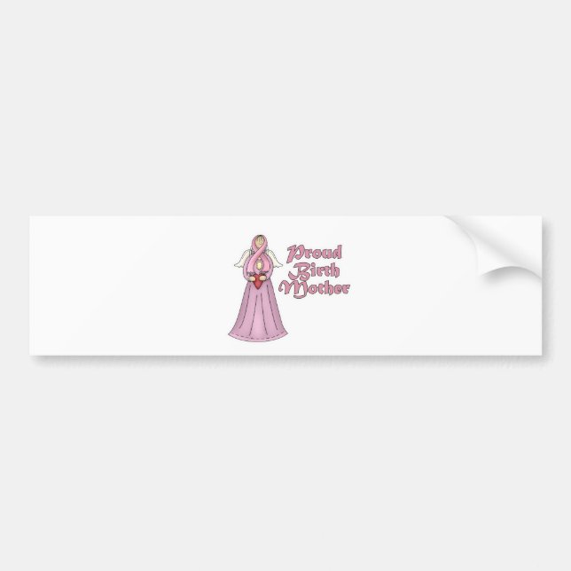 Adesivo Para Carro Orgulho Mãe Design do Anjo (Frente)