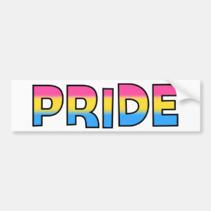 Adesivo Para Carro Orgulho Pansexual/Omnisexual