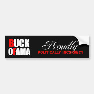 Adesivo Para Carro ORGULHOSA POLÌTICA Bumpersticker INCORRETO