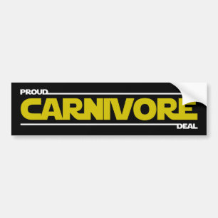 Adesivo Para Carro Orgulhoso Carnivore. Contato.