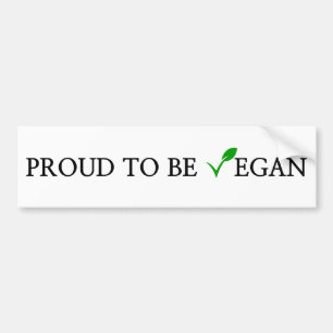 Adesivo Para Carro orgulhoso de ser branco vegano