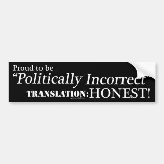 Adesivo Para Carro Orgulhoso & honesto