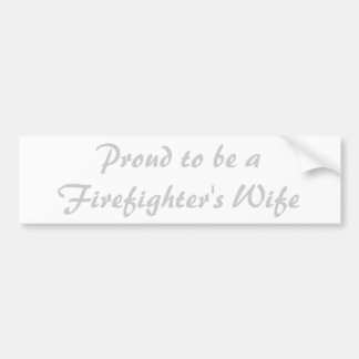 Adesivo Para Carro Orgulhoso ser a esposa de um sapador-bombeiro