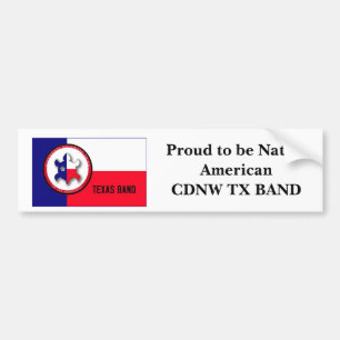 Adesivo Para Carro Orgulhoso ser BANDA nativa de AmericanCDNW TX