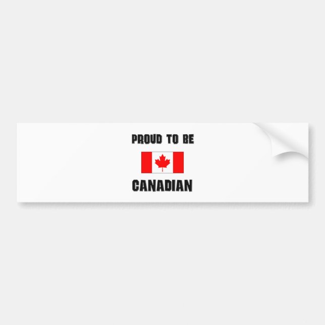 Adesivo Para Carro Orgulhoso ser CANADENSE (Frente)