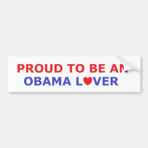 ADESIVO PARA CARRO ORGULHOSO SER UM AMANTE DE OBAMA -