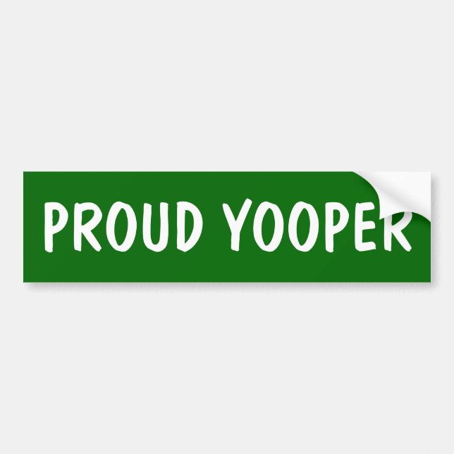 Adesivo Para Carro Orgulhoso Yooper (Frente)