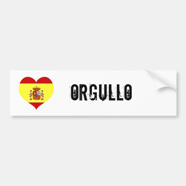 Adesivo Para Carro Orgullo da espanha (Frente)