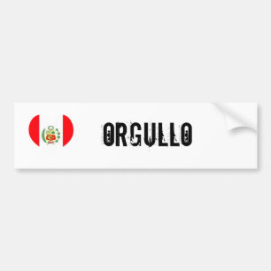 Adesivo Para Carro Orgullo de Peru (orgulho)