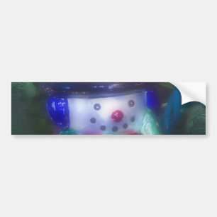 Adesivo Para Carro Ornamento Frosty Snowman