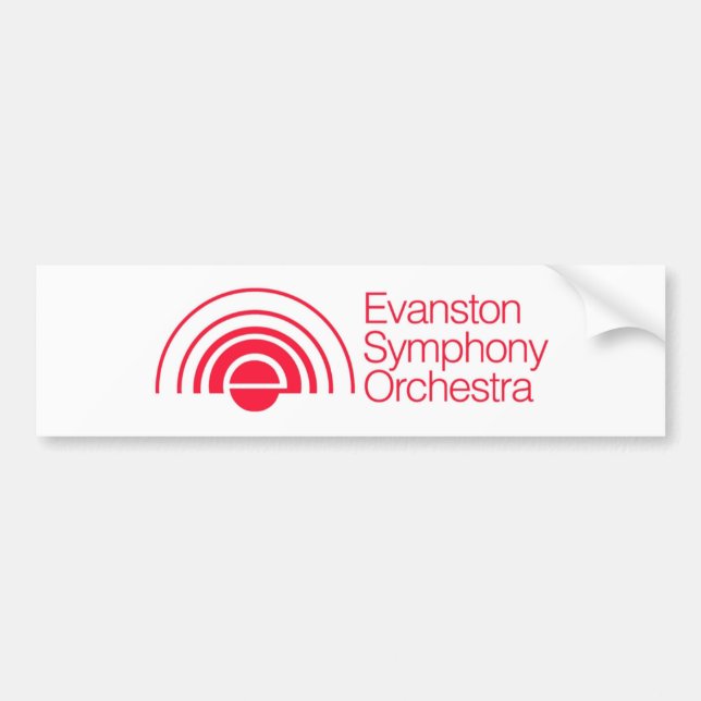 Adesivo Para Carro Orquestra sinfónica de Evanston (Frente)