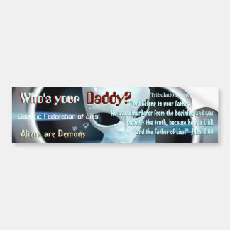 Adesivo Para Carro os aliens são demónios