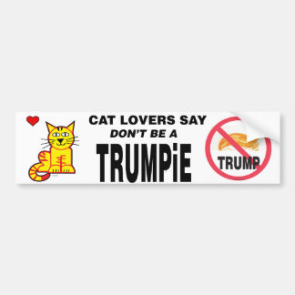 Adesivo Para Carro Os amantes do gato dizem não são um TRUMPiE
