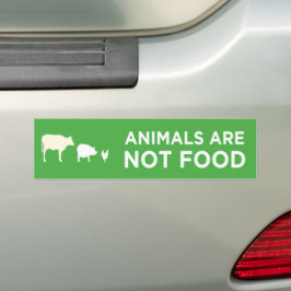 Adesivo Para Carro os animais não são vegetarianos comidas