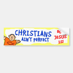 Adesivo Para Carro Os cristãos não são perfeitos