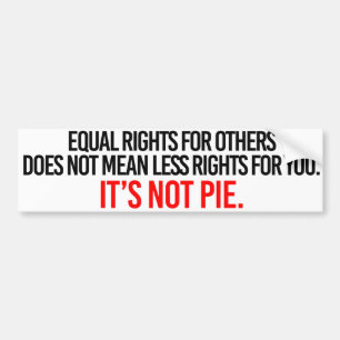 Adesivo Para Carro Os direitos iguais para outro não significam meno