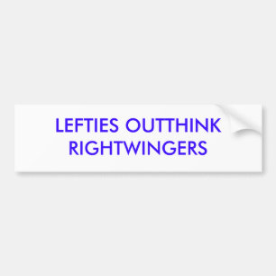 ADESIVO PARA CARRO OS ESQUERDISTA OUTTHINK RIGHTWINGERS
