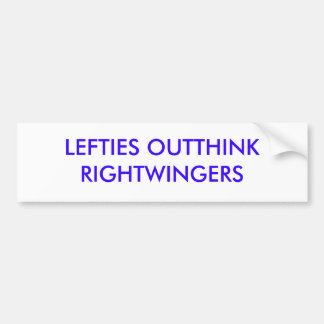 ADESIVO PARA CARRO OS ESQUERDISTA OUTTHINK RIGHTWINGERS