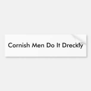 Adesivo Para Carro Os homens Cornish fazem-no Dreckly