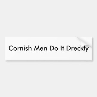 Adesivo Para Carro Os homens Cornish fazem-no Dreckly