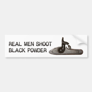 Adesivo Para Carro Os homens reais disparam no pó preto, rifle do