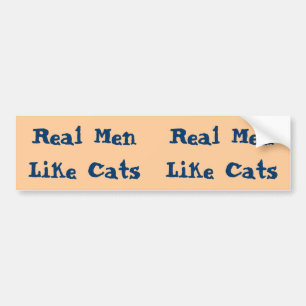 Adesivo Para Carro Os homens reais gostam dos gatos A
