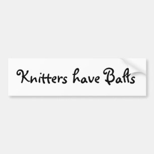 Adesivo Para Carro Os Knitters têm bolas