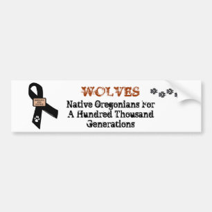Adesivo Para Carro Os lobos são Oregonians. nativos