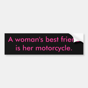 Adesivo Para Carro Os melhores friendis de uma mulher sua motocicleta
