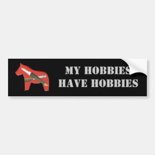 Adesivo Para Carro Os Meus Hobbies Têm Vinheta De Bumper