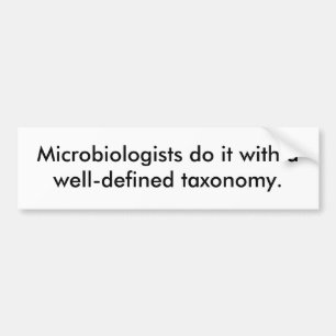 Adesivo Para Carro Os microbiologista fazem-no com um táxon bem