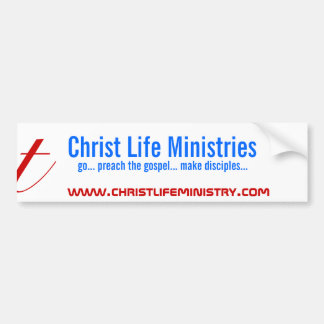 Adesivo Para Carro Os ministérios da vida do cristo, vão… preach o