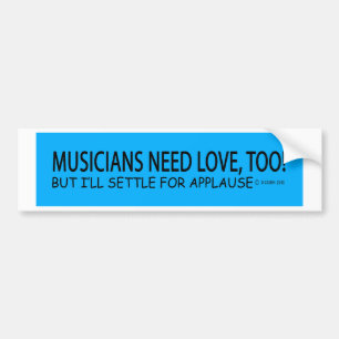 Adesivo Para Carro Os músicos precisam o amor