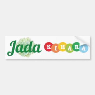 Adesivo Para Carro Os nomes de etiqueta Jada e Kihara