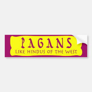 Adesivo Para Carro Os Pagans gostam de Hindus